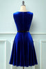 Laden Sie das Bild in den Galerie-Viewer, Samt Vintage Kleid aus den 1950er Jahren