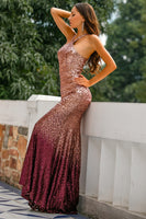 Laden Sie das Bild in den Galerie-Viewer, Pailletten Mermaid Ballkleid