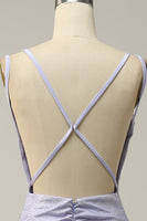 Laden Sie das Bild in den Galerie-Viewer, Lavendel Meerjungfrau Perlstickerei Glitzerndes Ballkleid