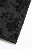 Laden Sie das Bild in den Galerie-Viewer, Schwarzer Peak Jacquard Herren Abschlussballanzug