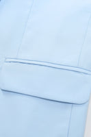 Laden Sie das Bild in den Galerie-Viewer, Hellblauer 2-teiliger Herren Abschlussballanzug mit hellblauem Peak-Revers