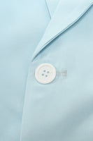 Laden Sie das Bild in den Galerie-Viewer, 2-teilige hellblaue gekerbte Revers Herren Ballanzüge