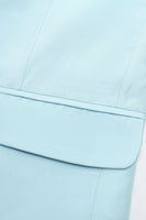 Laden Sie das Bild in den Galerie-Viewer, 2-teilige hellblaue gekerbte Revers Herren Ballanzüge