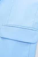 Laden Sie das Bild in den Galerie-Viewer, Peak Revers einreihige himmelblaue Herren Abschlussballanzüge