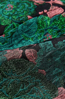 Laden Sie das Bild in den Galerie-Viewer, Grüner Schal Revers Jacquard Blumenmuster Herren Party Anzugjacke Blazer