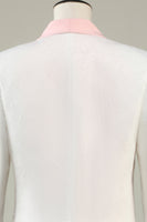 Laden Sie das Bild in den Galerie-Viewer, Hellrosa Schal Revers 3-teilige Herren Ballanzüge