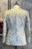 Laden Sie das Bild in den Galerie-Viewer, Champagne Peak Revers Pailletten Herren Ballblazer