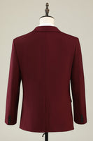 Laden Sie das Bild in den Galerie-Viewer, Burgundy Peak Revers 3-teilige Herren Ballanzüge