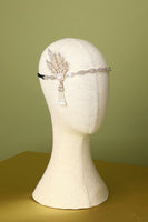 Laden Sie das Bild in den Galerie-Viewer, Weiß Strass 1920er Flapper Stirnband