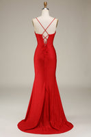 Laden Sie das Bild in den Galerie-Viewer, Satin Spaghettiträger Flieder Korsett Ballkleid