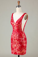 Laden Sie das Bild in den Galerie-Viewer, Lavendel glitzerndes enges Abiballkleid mit rückenfreiem Rücken