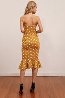 Laden Sie das Bild in den Galerie-Viewer, Schwarz und Weiß Polka Dots Mermaid Sommerkleid
