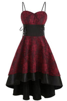 Laden Sie das Bild in den Galerie-Viewer, High-Low Spitze Vintage Kleid