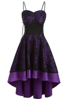 Laden Sie das Bild in den Galerie-Viewer, High-Low Spitze Vintage Kleid