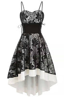 Laden Sie das Bild in den Galerie-Viewer, High-Low Spitze Vintage Kleid