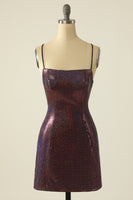 Laden Sie das Bild in den Galerie-Viewer, Fuchsia Pailletten Abiballkleid