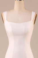 Laden Sie das Bild in den Galerie-Viewer, Einfaches elfenbein Meerjungfrauen Brautkleid mit Schleife