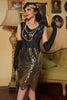 Laden Sie das Bild in den Galerie-Viewer, Goldenes Gatsby Kleid aus den 1920er Jahren
