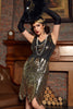 Laden Sie das Bild in den Galerie-Viewer, Goldenes Gatsby Kleid aus den 1920er Jahren