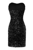 Laden Sie das Bild in den Galerie-Viewer, Königsblau Herzausschnitt Pailletten Etui Abiballkleid