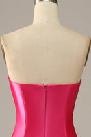 Laden Sie das Bild in den Galerie-Viewer, Fuchsia Herzausschnitt Meerjungfrau Ballkleid