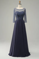 Laden Sie das Bild in den Galerie-Viewer, Langarm Kleid für die Mutter der Braut