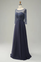 Laden Sie das Bild in den Galerie-Viewer, Langarm Kleid für die Mutter der Braut