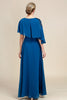 Laden Sie das Bild in den Galerie-Viewer, Türkis Chiffon Kleid für Brautmutter mit Spitze
