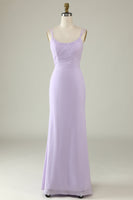 Laden Sie das Bild in den Galerie-Viewer, Salbeigrünes Meerjungfrauen Drapiertes Brautjungfernkleid