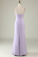 Laden Sie das Bild in den Galerie-Viewer, Salbeigrünes Meerjungfrauen Drapiertes Brautjungfernkleid