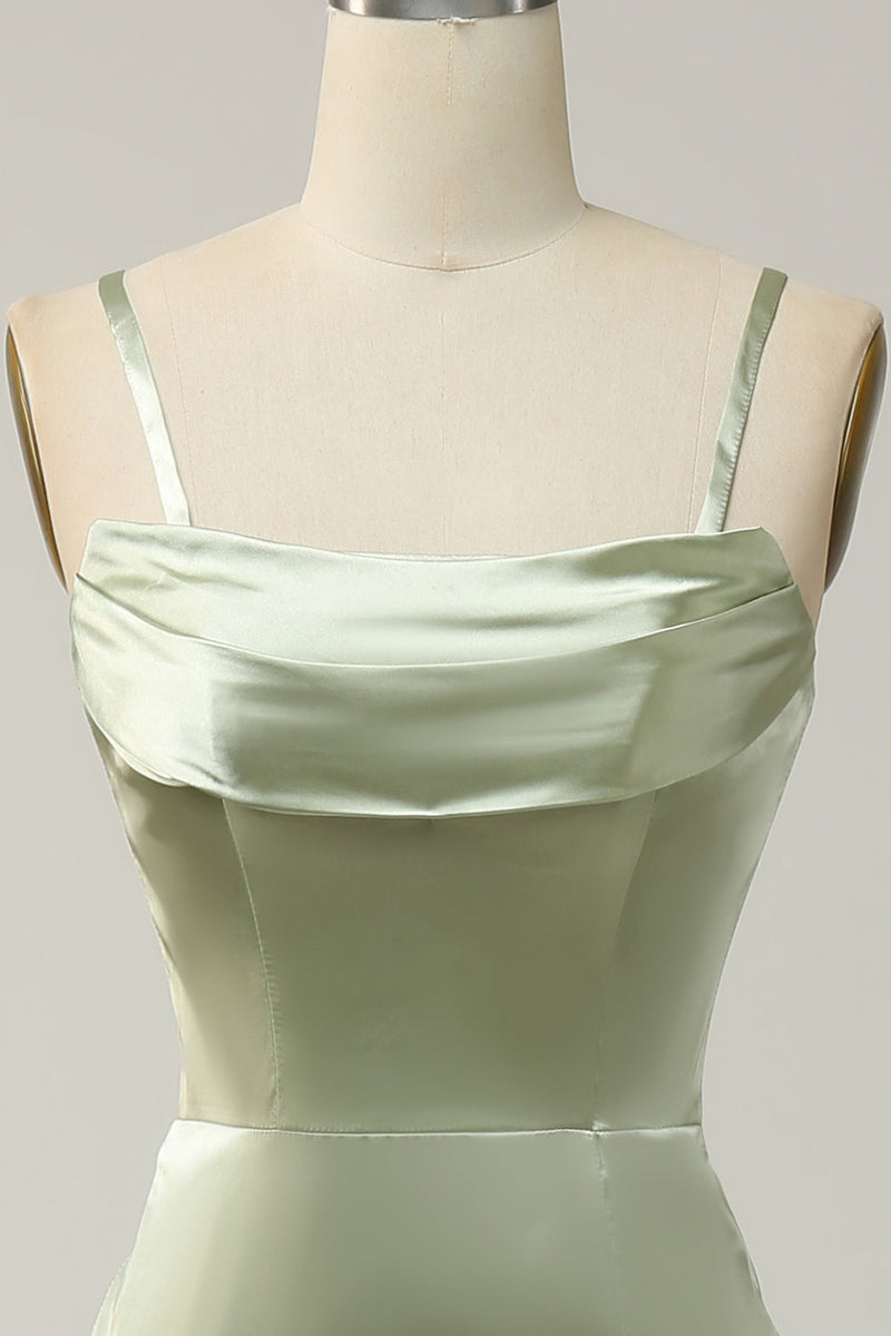 Laden Sie das Bild in den Galerie-Viewer, Grünes Meerjungfrau Multi-Tragen Langes Brautjungfernkleid