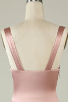 Laden Sie das Bild in den Galerie-Viewer, Blush Asymmetrisches Brautjungfernkleid mit Schlitz