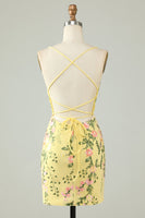 Laden Sie das Bild in den Galerie-Viewer, Schwarzes Spaghettiträger Bodycon Abiballkleid mit Applikationen