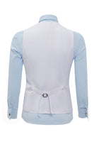 Laden Sie das Bild in den Galerie-Viewer, Weiße Kette Herrenweste mit 5 Stück Zubehör Set