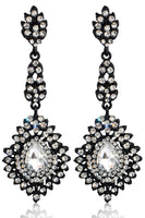 Laden Sie das Bild in den Galerie-Viewer, Schwarzes schwarzes Korsett Meerjungfrau Spaghettiträger langes Ballkleid mit Accessoire