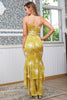 Laden Sie das Bild in den Galerie-Viewer, Fuchsia Rückenfrei Hoch niedrig Chiffon Partykleid mit Rüschen