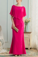 Laden Sie das Bild in den Galerie-Viewer, A-Linie Langes Chiffon Brautjungfernkleid mit Strass