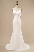 Laden Sie das Bild in den Galerie-Viewer, Meerjungfrau Boho Brautkleid mit Rüschen