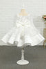 Laden Sie das Bild in den Galerie-Viewer, Elfenbein Pailletten Blumenmädchen Kleid mit Schleife