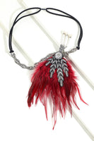 Laden Sie das Bild in den Galerie-Viewer, Schwarz Strass Feder 1920er Flapper Stirnband