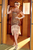 Laden Sie das Bild in den Galerie-Viewer, Rosa Pailletten Gatsby 1920er Jahre Flapper Kleid
