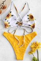 Laden Sie das Bild in den Galerie-Viewer, Floral gedruckt Sommer Bikini