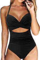 Laden Sie das Bild in den Galerie-Viewer, One Piece Halter Black Bademode