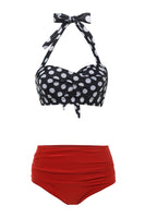 Laden Sie das Bild in den Galerie-Viewer, Schwarzgrün hinterlässt zwei Stücke Bikini