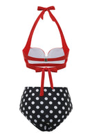 Laden Sie das Bild in den Galerie-Viewer, Schwarzgrün hinterlässt zwei Stücke Bikini