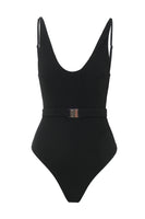 Laden Sie das Bild in den Galerie-Viewer, Weiße einteilige Bademode mit V-Ausschnitt