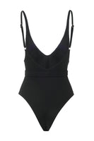 Laden Sie das Bild in den Galerie-Viewer, Weiße einteilige Bademode mit V-Ausschnitt