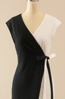 Laden Sie das Bild in den Galerie-Viewer, Weiß &amp; Schwarz Bodycon Kleid