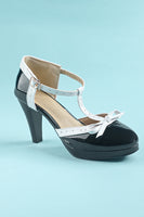 Laden Sie das Bild in den Galerie-Viewer, Vintage rote T-Gurt Fersen