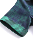 Laden Sie das Bild in den Galerie-Viewer, Grün Plaid 1950er Jahre Kleid